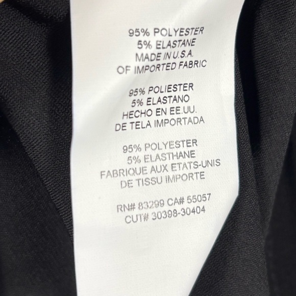 NWT Nicole Miller Black Ruffle Shift Dress- M - Picture 8 of 14